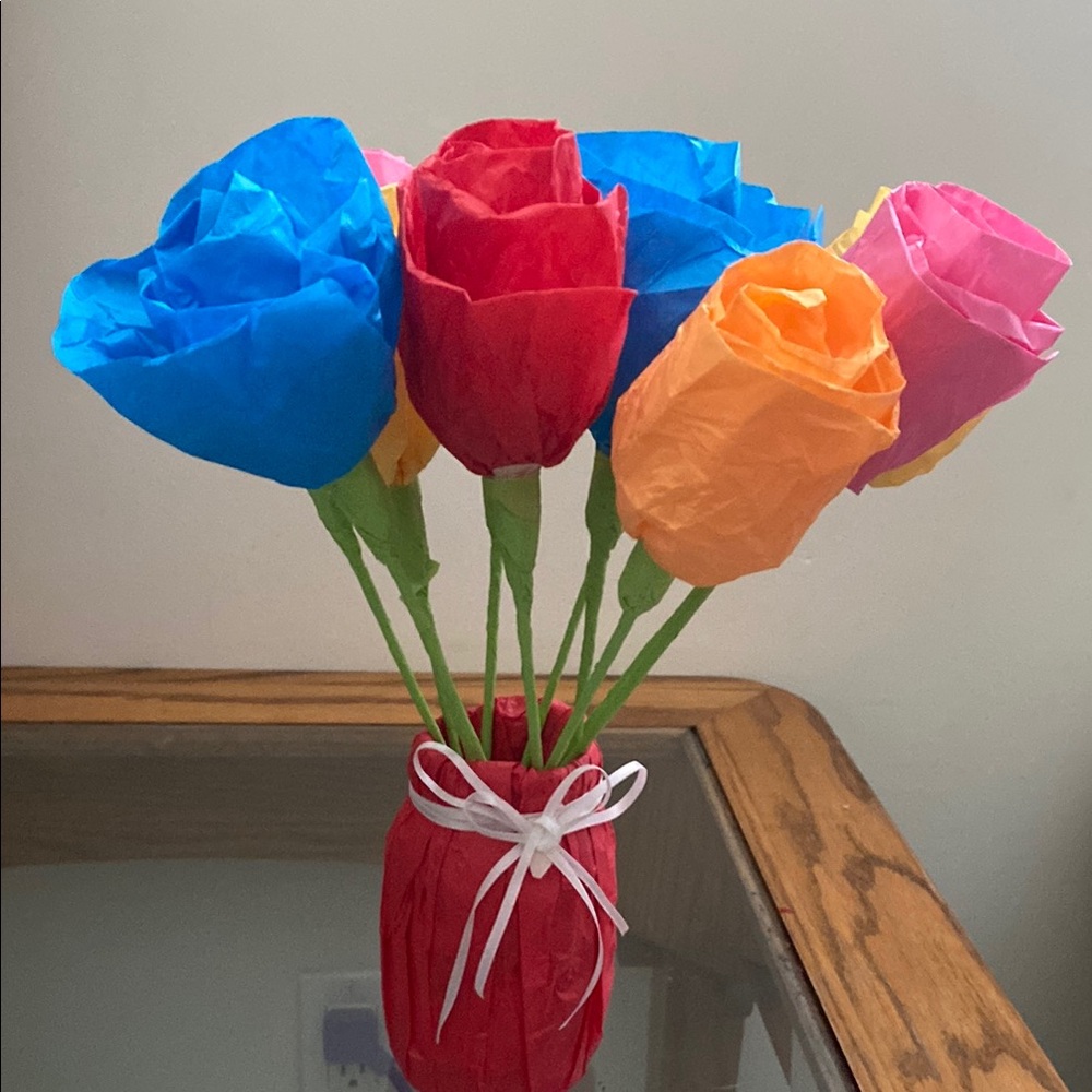 Colorful Paper Flower Bouquet